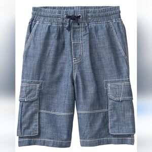 Boy's Blue Pull On Cargo Shorts Size 8